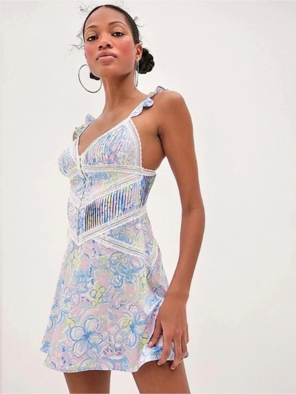 For Love & Lemons Midsummer Floral Slip Dress